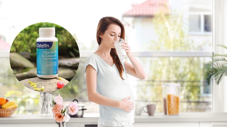  Ostelin Calcium & Vitamin D3 cung cấp canxi hàm lượng 600mg cho bà bầu và em bé phát triển hệ thống xương chắc khỏe