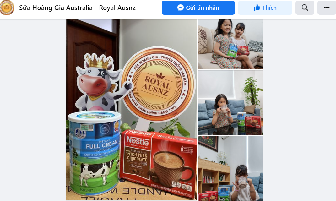 Đánh giá của người tiêu dùng về sữa Hoàng Gia Úc Full Cream 