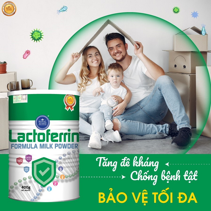 Sữa hoàng gia Úc Lactoferrin Formula Milk Powder là sản phẩm tăng sức đề kháng cho cả gia đình