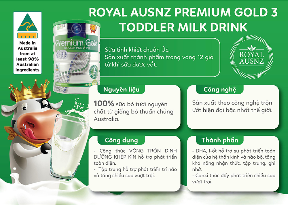 Sữa Hoàng Gia Úc số 3 dành cho bé từ 1 – 3 tuổi