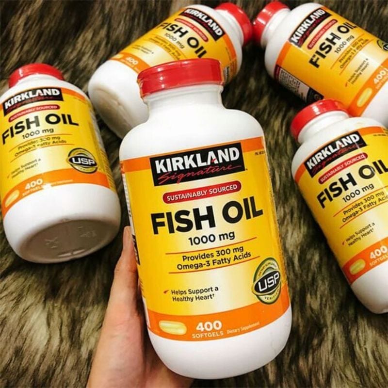 Kirkland Fish Oil Omega 3 viên uống bổ mắt